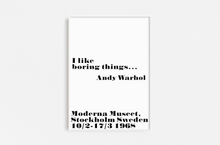 Cargar imagen en el visor de la galería, Andy Warhol - Boring
